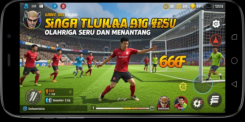 Screenshot gameplay 666F menampilkan aksi olahraga seru dan dinamis.