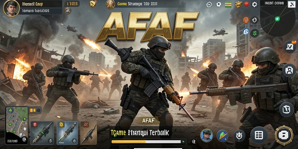 Tampilan gameplay seru AFAF dengan strategi yang mendalam.