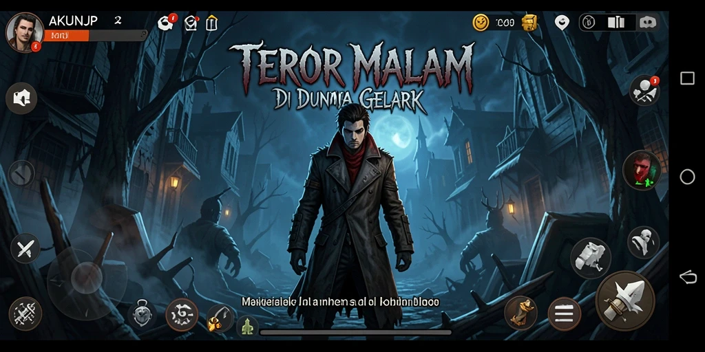 Screenshot menampilkan suasana mencekam dari gameplay AKUNJP.