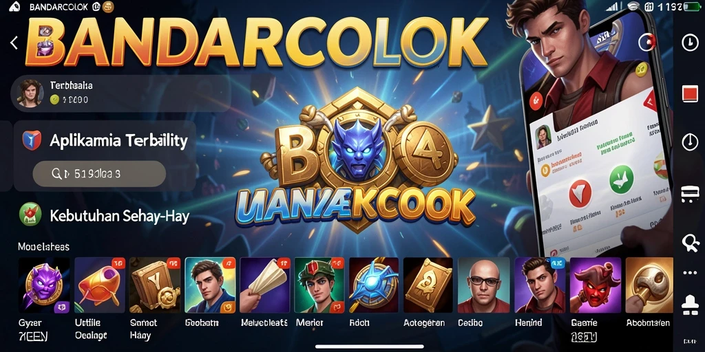 Tampilan antarmuka BANDARCOLOK yang intuitif dan menarik.