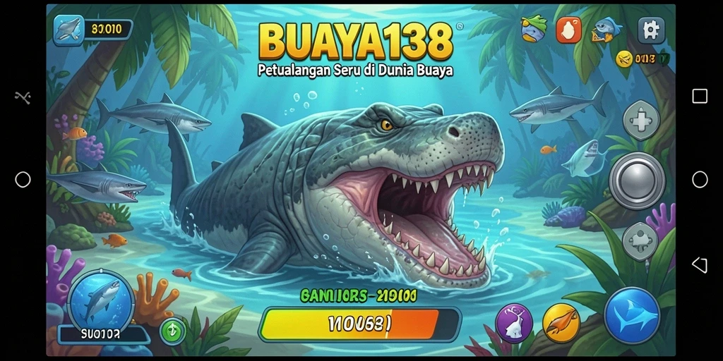 Menampilkan gameplay seru di dunia petualangan BUAYA138.