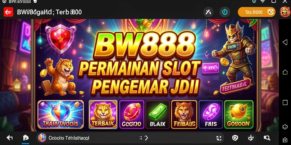 Tampilan screenshot BW888 dengan gameplay Slot yang mendebarkan.