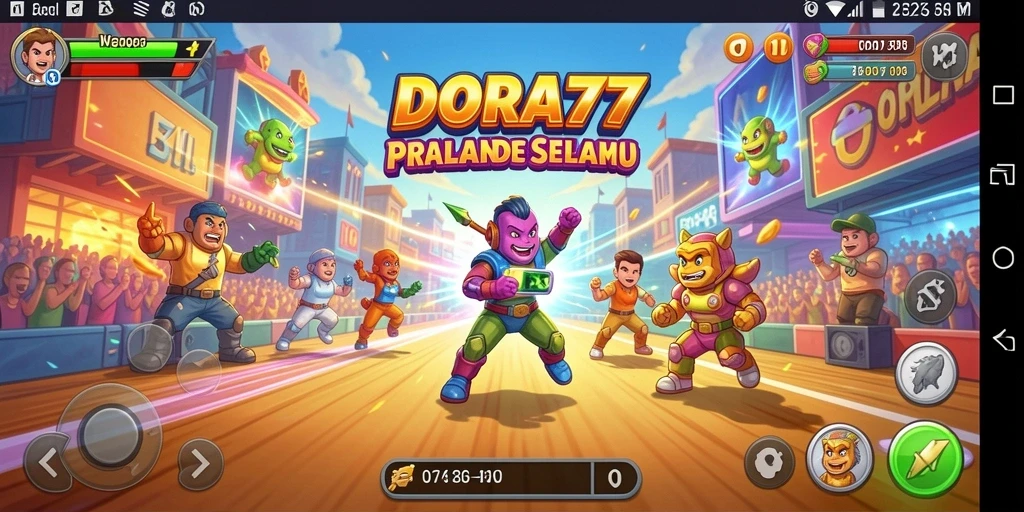 Tangkapan layar gameplay DORA77 yang seru dan penuh tantangan.