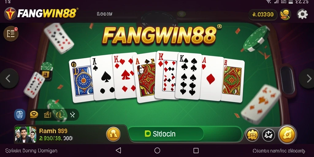 Tampilan gameplay FANGWIN88 dengan berbagai mode permainan Domino.
