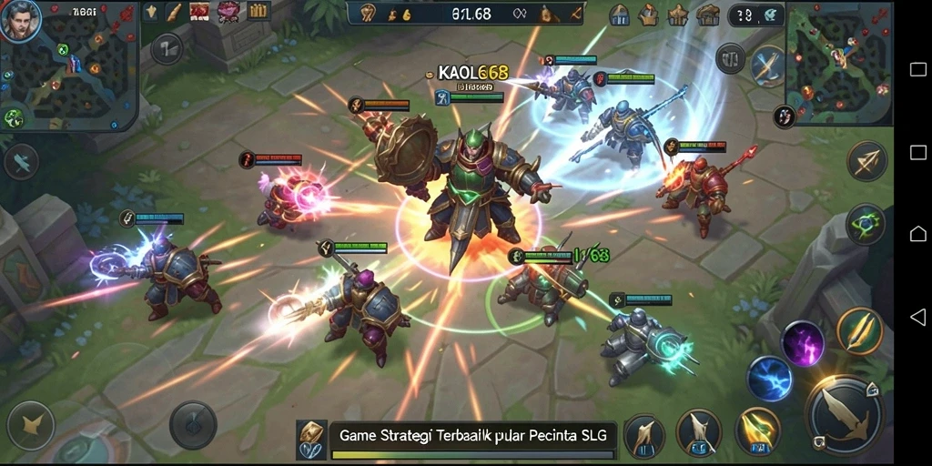 Tampilan gameplay KAOL68 yang mendebarkan dan strategis.
