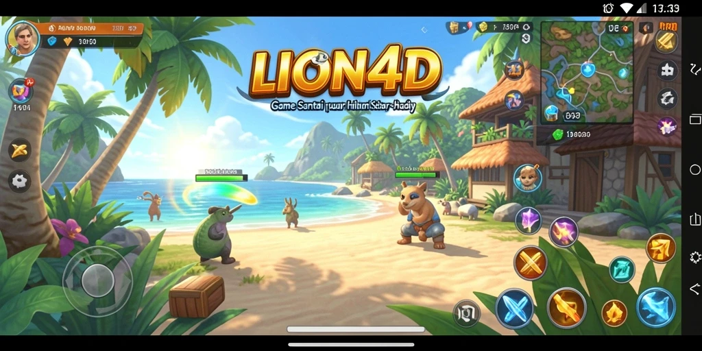 Screenshot LION4D menampilkan aksi gameplay yang seru dan penuh tantangan.