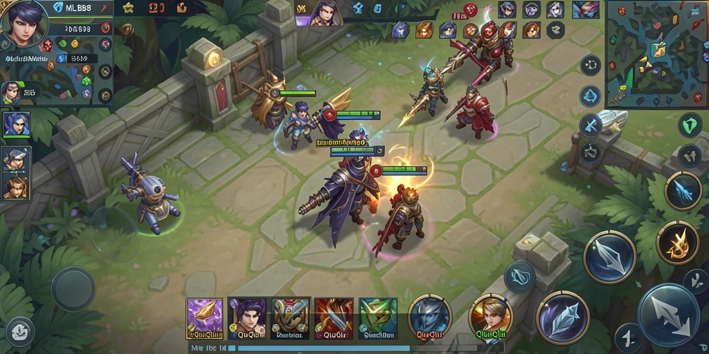Tampilan menarik dari gameplay MLBB8 QiuQiu.