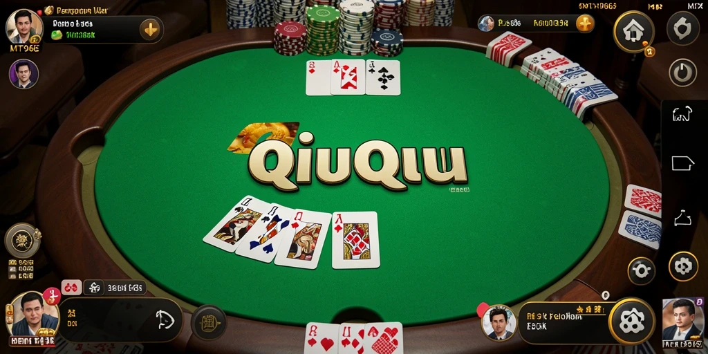 Screenshot utama MT966 yang menampilkan serunya bermain QiuQiu.