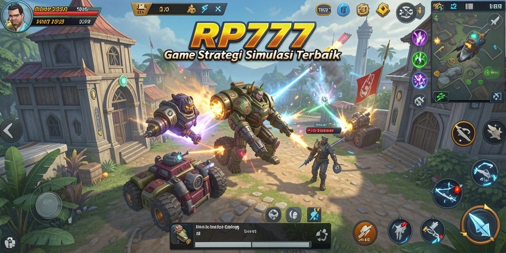 Tampilan gameplay RP777 yang menawan dan strategis.