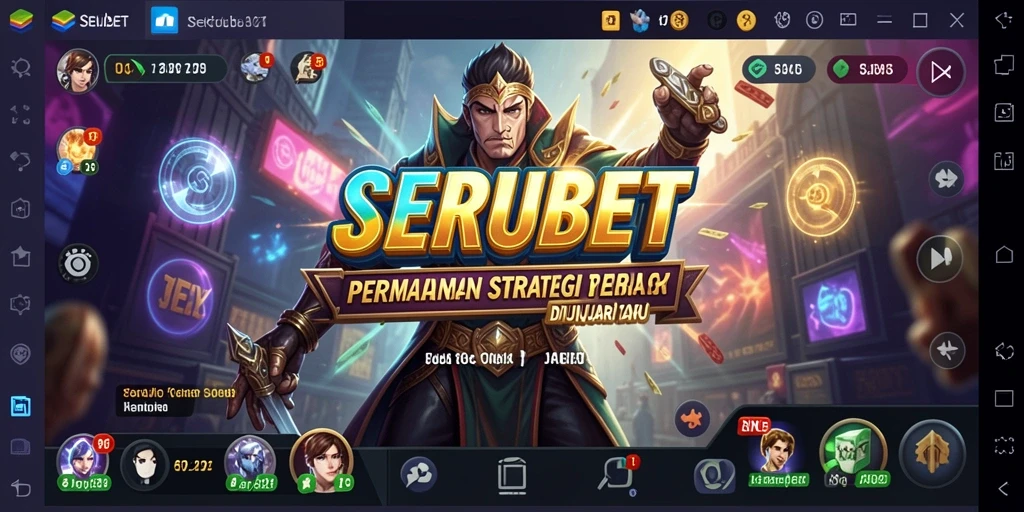 Screenshot SERUBET menampilkan aksi strategis yang mendebarkan.