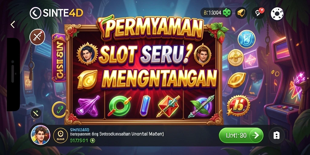 Tampilan visual menarik dari gameplay Slot SINTE4D.