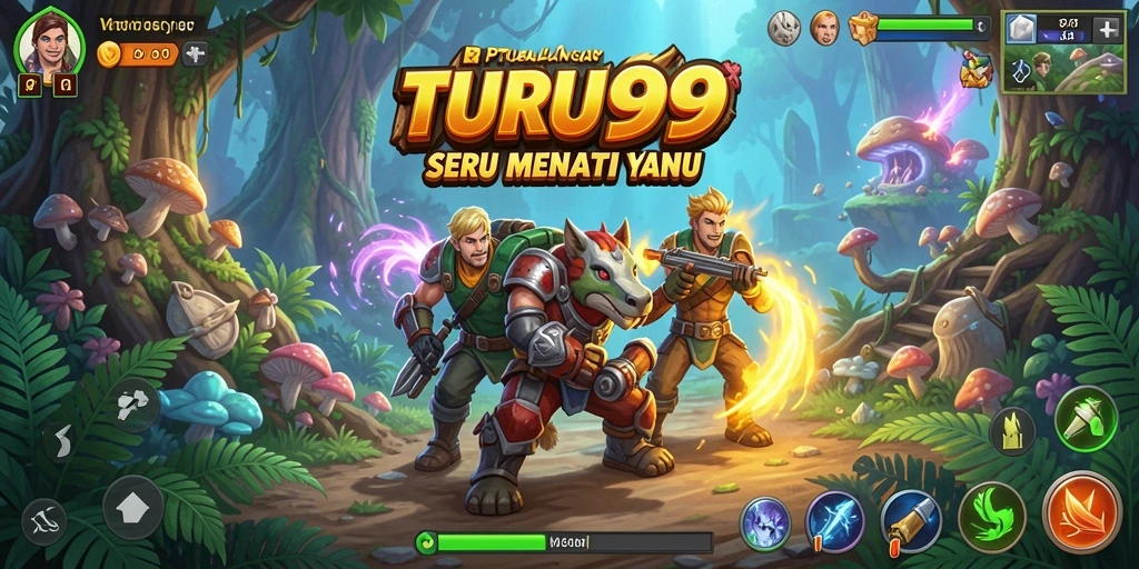 Tampilan gameplay seru di dunia petualangan TURU99.